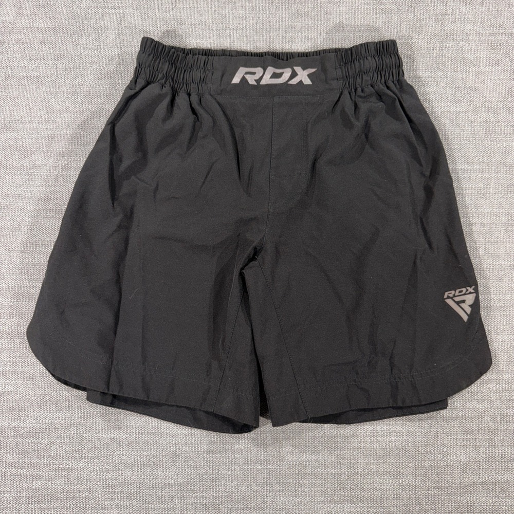RDX MMA Training Shorts Men Small Black Excellent Grappling Combat Sports